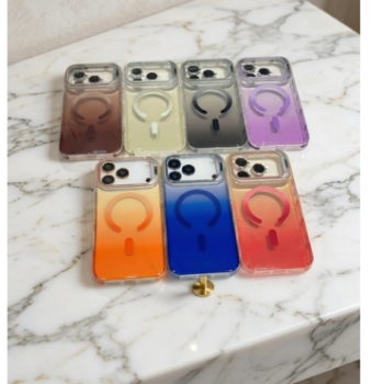 Capa Premium Degrade MagSafe+suporte+pelicula camera