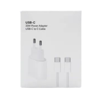 Carregador Completo Tipo C Iphone 20W  - Primeira linha A2465