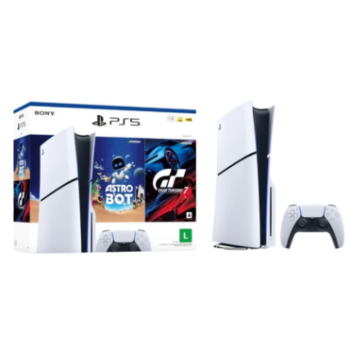 PS5 PlayStation 5 Mídia Fisica 1TB ASTRO BOT e Gran Turismo