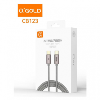 Cabo CB123 tipo-C/C turbo 60w A´GOLD