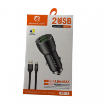Carregador L01-1 Veicular V8 4.8W H´Maston