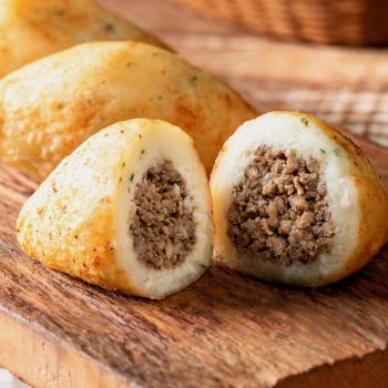 BOLINHO DE CARNE  CONGELADO CRU 1,3 KG ( PACOTE 10 UNIDADES)