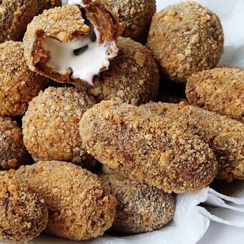 CROQUETE DDE CARNE COM QUEIJO   CONGELADO CRU 1KG ( PACOTE 10 UNIDADES)