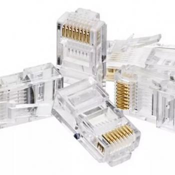 KIT C/ 5 CONECTORES RJ45