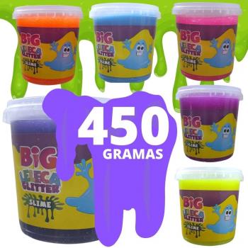 BRINQUEDO SLIME BIG LELECA GLITTER 450G 0133