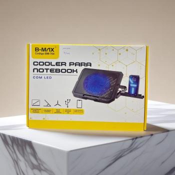SUPORTE NOTEBOOK C/ COOLER E SUPORTE CELULAR BMAX BM-764
