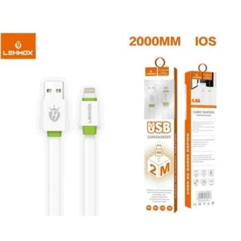 CABO USB CARREGADOR LIGHTNING 2M LEHMOX LE-2028-IOS