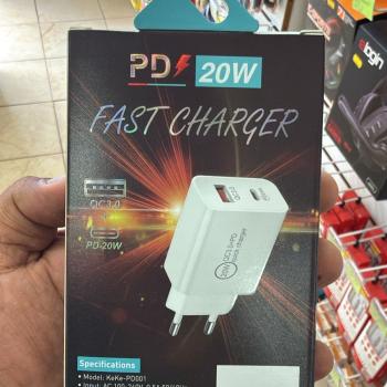 FONTE USB-C/ USB 20W FAST CHARGER KEKE-PD001