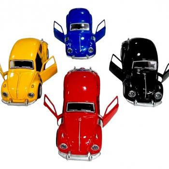 CARRINHO DE FERRO MINIATURA FUSCA 11 CM  CM-5555