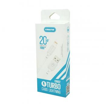 CABO USB CARREGADOR 20W LIGHTNING 1M KIMASTER CB602 / CB 602L