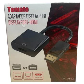 ADAPTADOR DISPLAYPORT P/ HDMI 4K TOMATE MTV-602