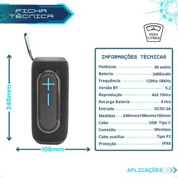 CAIXA DE SOM KIMASTER K520 40W