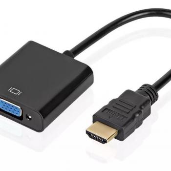 ADAPTADOR CONVERSOR HDMI MACHO P/ VGA MACHO