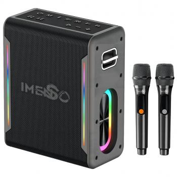 CAIXA DE SOM IMENSO C/ 2 MICROFONE S FIO 60W IMS-X29