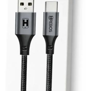 CABO USB 60W CARREGADOR TIPO C 1M HREBOS CB-219C