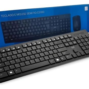 KIT MOUSE E TECLADO SEM FIO MULTI CS100