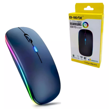 MOUSE S/ FIO BLUETOOTH RECARREG BMAX BM-615