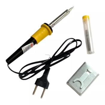 FERRO DE SOLDA C/ ESTANHO E SUPORTE 60W HAI BRASIL AIH60W