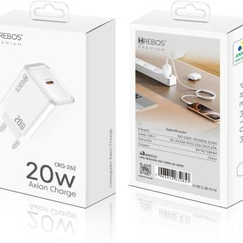 FONTE USB-C 20W TURBO HREBOS CRG-262