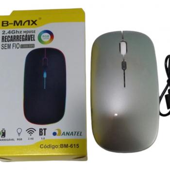 MOUSE S/ FIO BLUETOOTH RECARREG BMAX BM-615