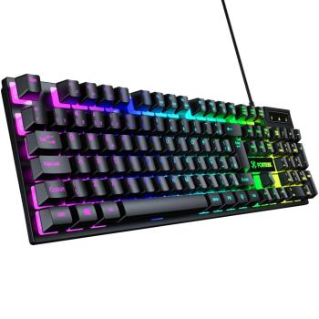 TECLADO GAMER RGB USB FORTREK FEARLESS 100