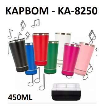 COPO MUSICAL CAIXA DE SOM E TAMPA 450ML KA-8250 KAPBOM