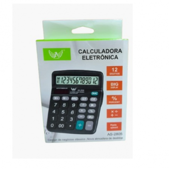 CALCULADORA 12 DIGITOS AS-2805 ALTOMEX