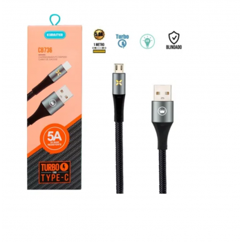 CABO USB REFORÇADO TIPO C CB736 KIMASTER