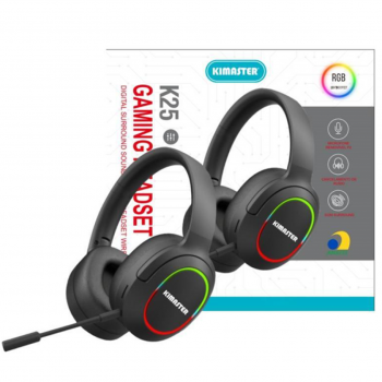 FONE HEADPHONE BLUETOOTH GAMER RGB K25 KIMASTER