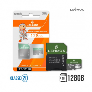 CARTÃO DE MEMÓRIA 128GB LEY-SD128 LEHMOX