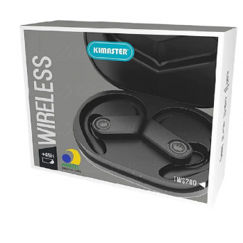 FONE BLUETOOTH TWS200 PRETO KIMASTER