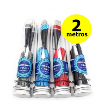 CABO USB TUBETE IPHONE 2.0 METROS INOVA
