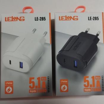 BASE CARREGADORA USB E PD/TC LE-285 LELONG