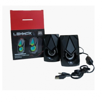 CAIXA DE SOM USB GAMER RGB S2 GT-S2 LEHMOX