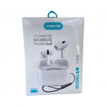 FONE BLUETOOTH TWS350 BRANCO KIMASTER