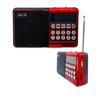 RADIO MINI BLUETOOTH FM PILHA REC KA-32B KAPBOM
