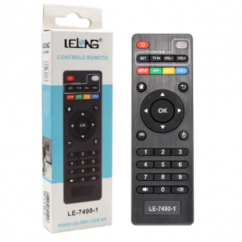 CONTROLE UNIVERSAL PARA TV BOX LE-7490-1 LELONG