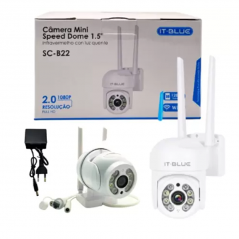 CÂMERA MINI SPEED DOME 1.5“ WI-FI FULL HD SC-B22 IT“ BLUE