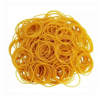 ELASTICO AMARELO GOMINHA PACOTE COM 300 PCS