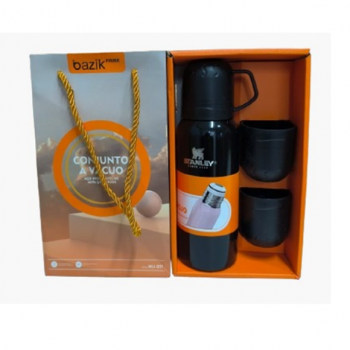 GARRAFA KIT 3 CANECAS 538ML WU-201 BASIKE