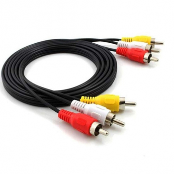 CABO DE ÁUDIO 3RCA X 3RCA “DVD“ 1,50 MT KAP-AV-33 KAPBOM