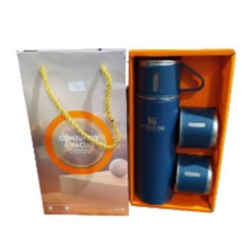 KIT GARRAFA TERMICA 500ML + 3 CANECAS WU-200 BASIKE