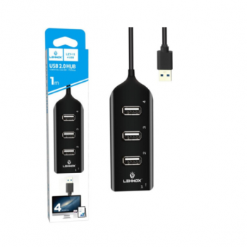 HUB USB 4 PORTAS 2.0 LEY-11 LEHMOX
