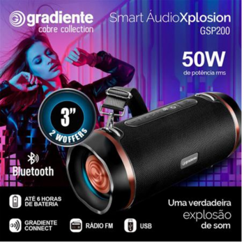 CAIXA DE SOM 50W | 6H |  XPLOSION GSP200 GRADIENTE