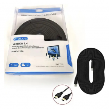 CABO HDMI REFORÇADO 10.0 MT LE-6614-10M ITBLUE