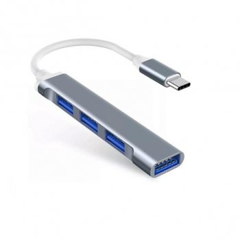 HUB USB - TIPO C - 4 PORTAS KV-137 INOVA