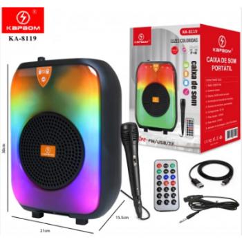 CAIXA DE SOM BLUETOOTH COM MICROFONE 12 POL KTS-1200S KAPBOM