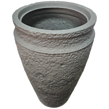 Vaso Cone Stone Polietileno Nº1 Branco Carrara