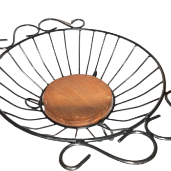 Fruteira de Mesa em Ferro Redonda
