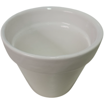 Cachepot de Cerâmica Branco
